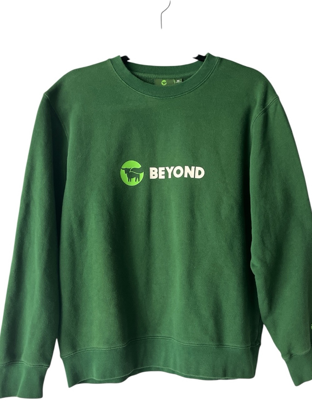 Beyond Meat Green Crewneck Sweatshirt Cotton M